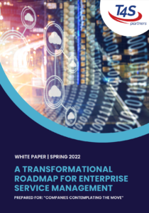 Title page for the whitepaper "A transformational roadmap for enterprise service management"